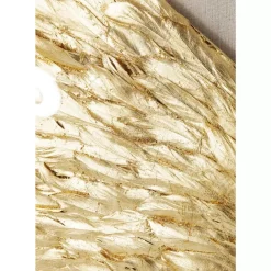 KARE Design Bilder-Wandschmuck Wings Gold-Weis 120X120Cm