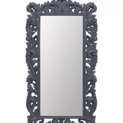 KARE Design Spiegel-Wandspiegel Baroque Valentina Grau 100X190Cm