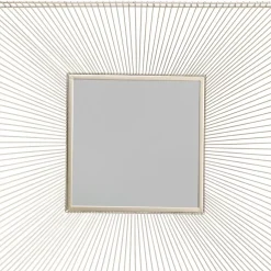 KARE Design Spiegel-Wandspiegel Dimension Champagner 91X91Cm