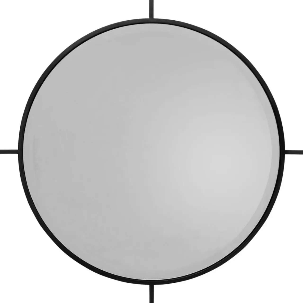 KARE Design Spiegel-Wandspiegel Stanford Frame Matt Schwarz O90Cm