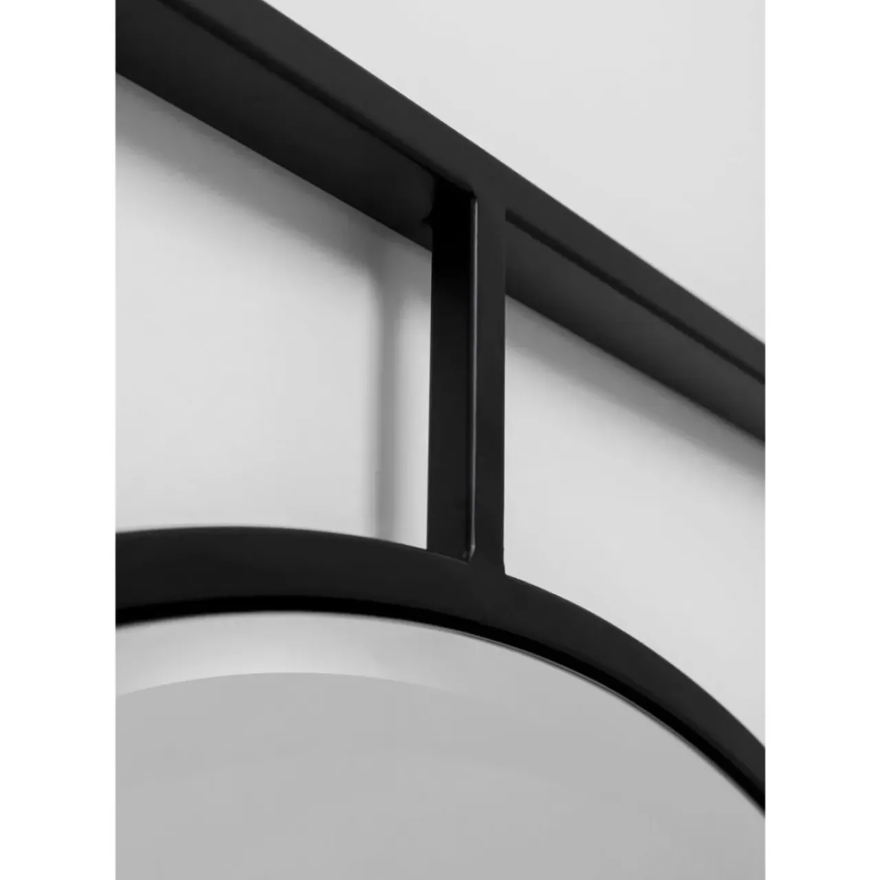 KARE Design Spiegel-Wandspiegel Stanford Frame Matt Schwarz O90Cm