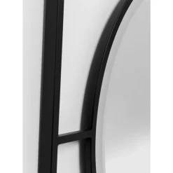KARE Design Spiegel-Wandspiegel Stanford Frame Matt Schwarz O90Cm