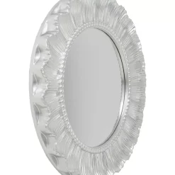 KARE Design Spiegel-Wandspiegel Sun Ray Silber O84Cm