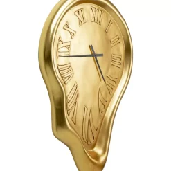 KARE Design Uhren-Wanduhr Big Drop Gold 92X127Cm