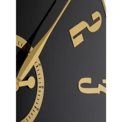 KARE Design Uhren-Wanduhr Casino Schwarz O76Cm