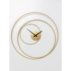 KARE Design Uhren-Wanduhr Circular Gold O74Cm