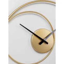 KARE Design Uhren-Wanduhr Circular Gold O74Cm