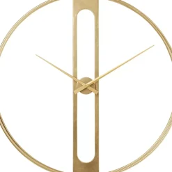 KARE Design Uhren-Wanduhr Clip Gold O107Cm