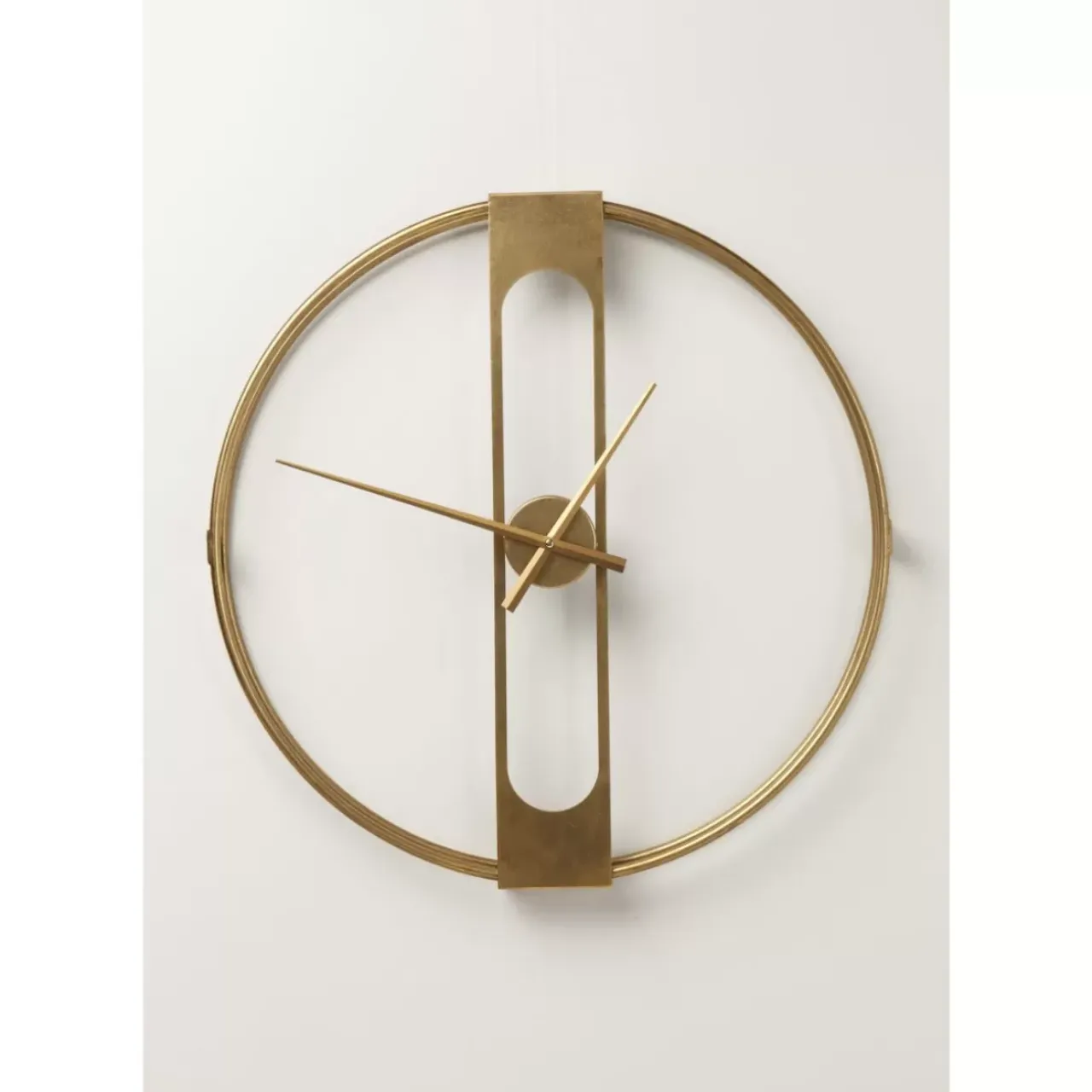 KARE Design Uhren-Wanduhr Clip Gold O60Cm