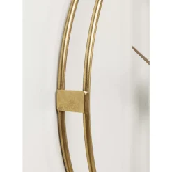 KARE Design Uhren-Wanduhr Clip Gold O60Cm