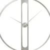 KARE Design Uhren-Wanduhr Clip Silber O60Cm