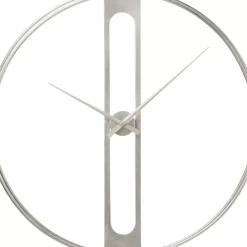 KARE Design Uhren-Wanduhr Clip Silber O60Cm