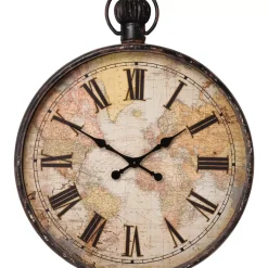 KARE Design Uhren-Wanduhr European Map 96Cm