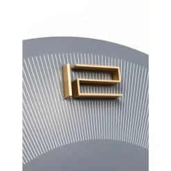 KARE Design Uhren-Wanduhr Leonardo Grau/Gold