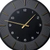 KARE Design Uhren-Wanduhr Lio Schwarz O60