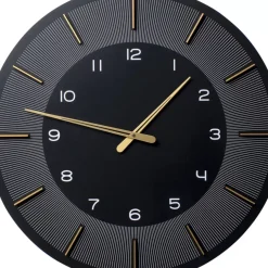 KARE Design Uhren-Wanduhr Lio Schwarz O60