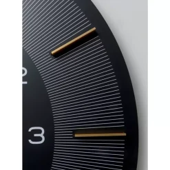 KARE Design Uhren-Wanduhr Lio Schwarz O60