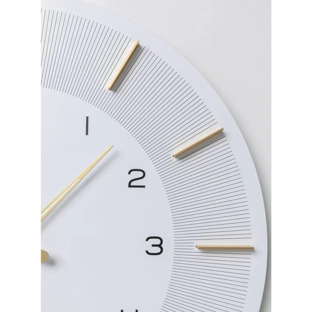 KARE Design Uhren-Wanduhr Lio Weis O60