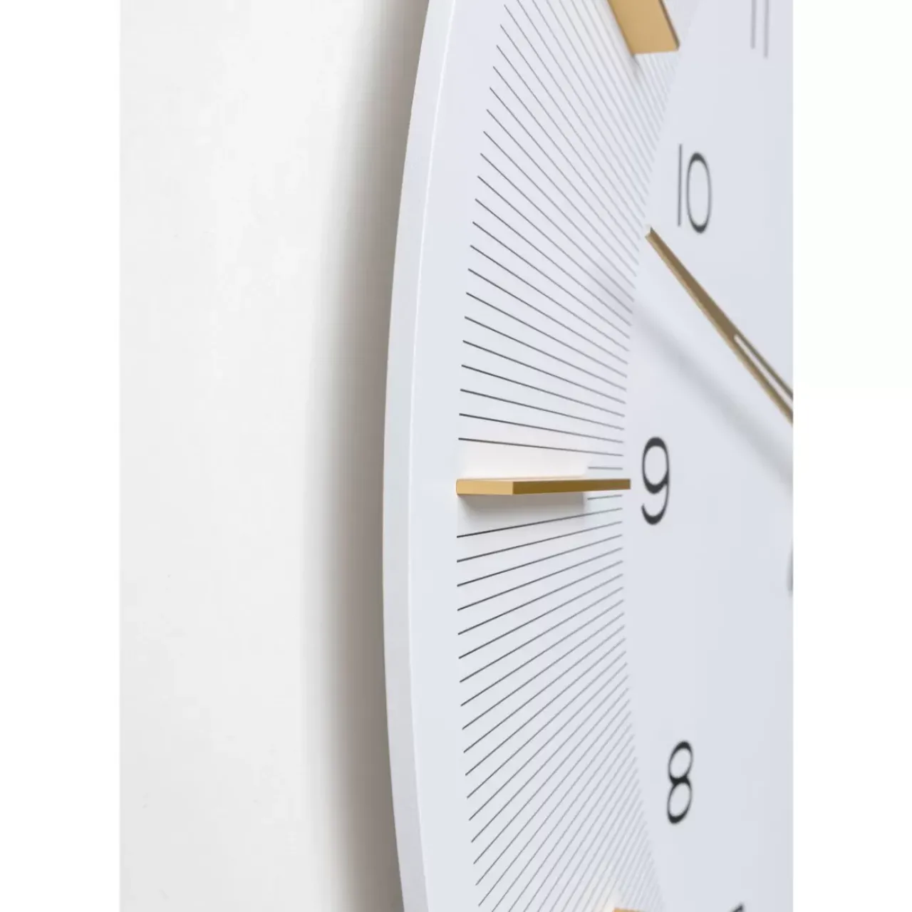 KARE Design Uhren-Wanduhr Lio Weis O60