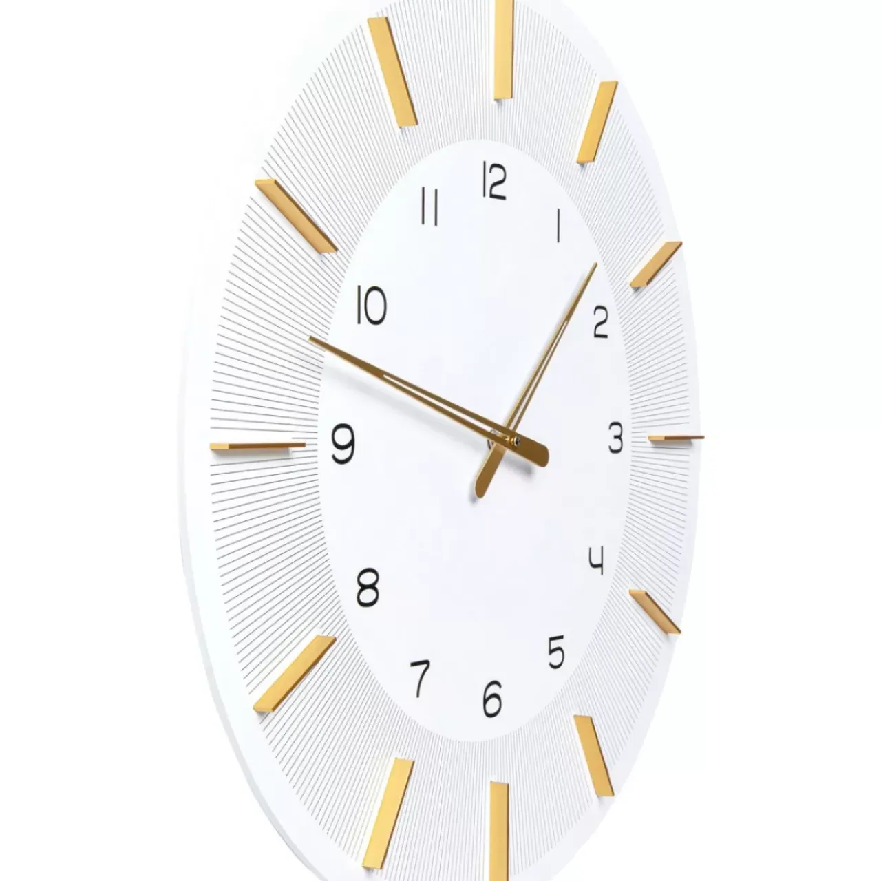 KARE Design Uhren-Wanduhr Lio Weis O60