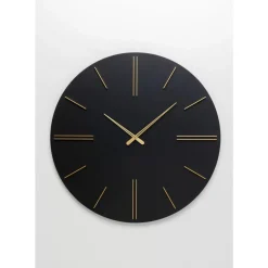 KARE Design Uhren-Wanduhr Luca Schwarz O70Cm