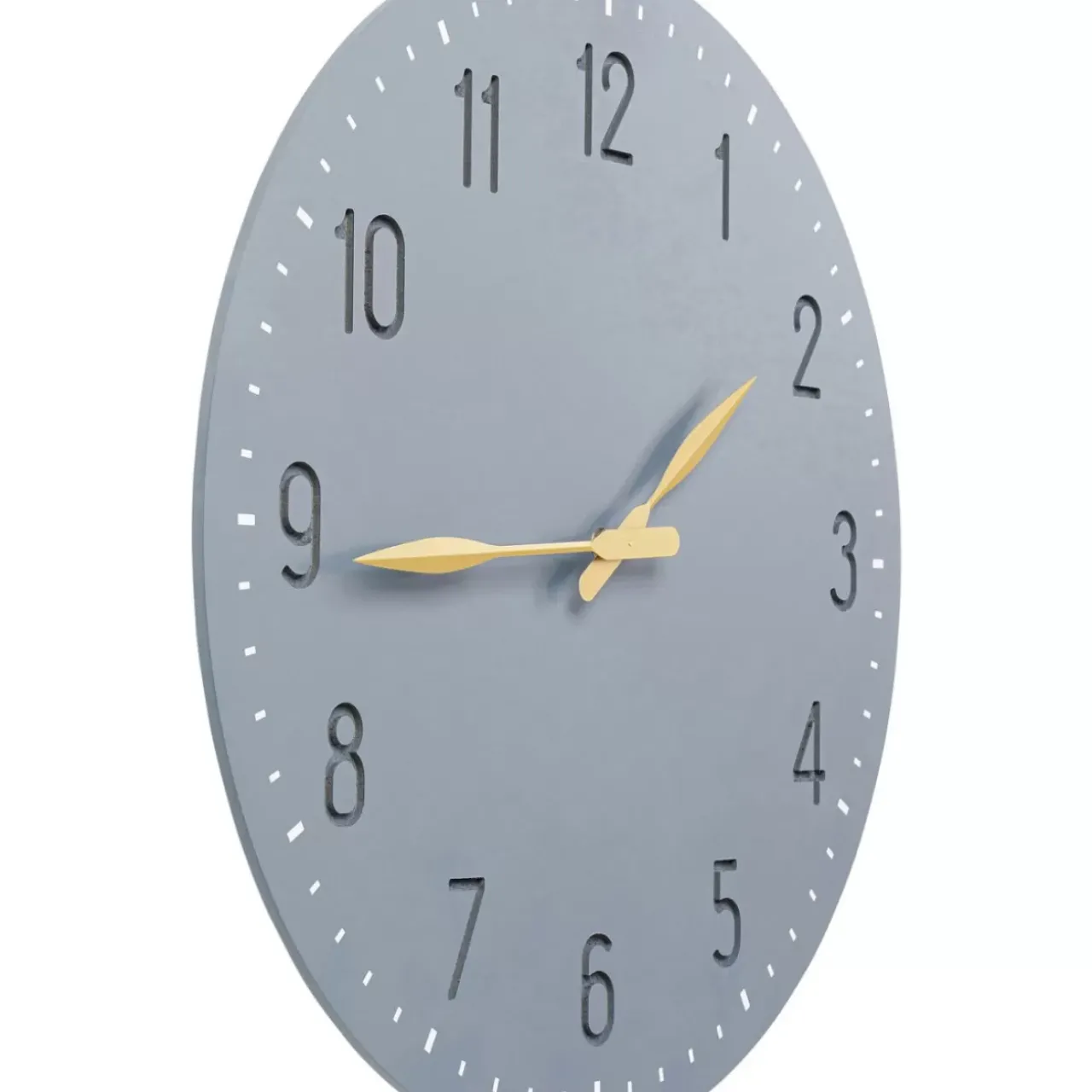 KARE Design Uhren-Wanduhr Mailo Grau O50