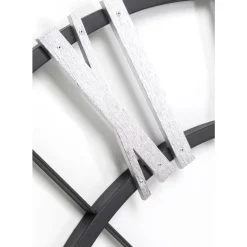 KARE Design Uhren-Wanduhr Nevio Silber O95Cm