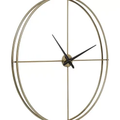 KARE Design Uhren-Wanduhr Simple Pure Brass O95Cm