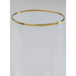 KARE Design Geschirr & Tischaccessoires-Wasserglas Diamond Gold Rim