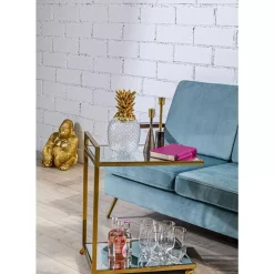 KARE Design Geschirr & Tischaccessoires-Wasserglas Diamond Gold Rim