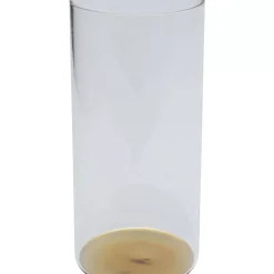 KARE Design Geschirr & Tischaccessoires-Wasserglas Electra Gold 15Cm