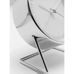 KARE Design Uhren-Wecker Levin Silber