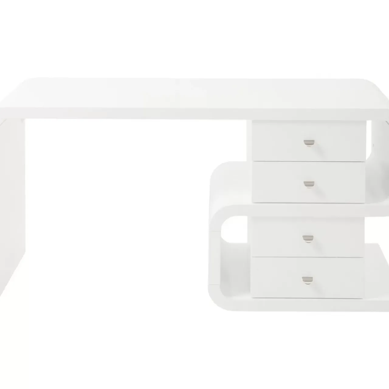 KARE Design Tische-White Club Schreibtisch Snake 150X70Cm