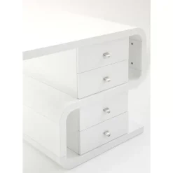 KARE Design Tische-White Club Schreibtisch Snake 150X70Cm