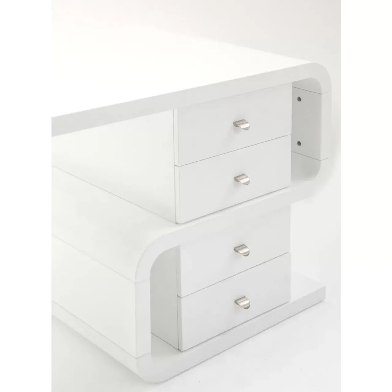 KARE Design Tische-White Club Schreibtisch Snake 150X70Cm