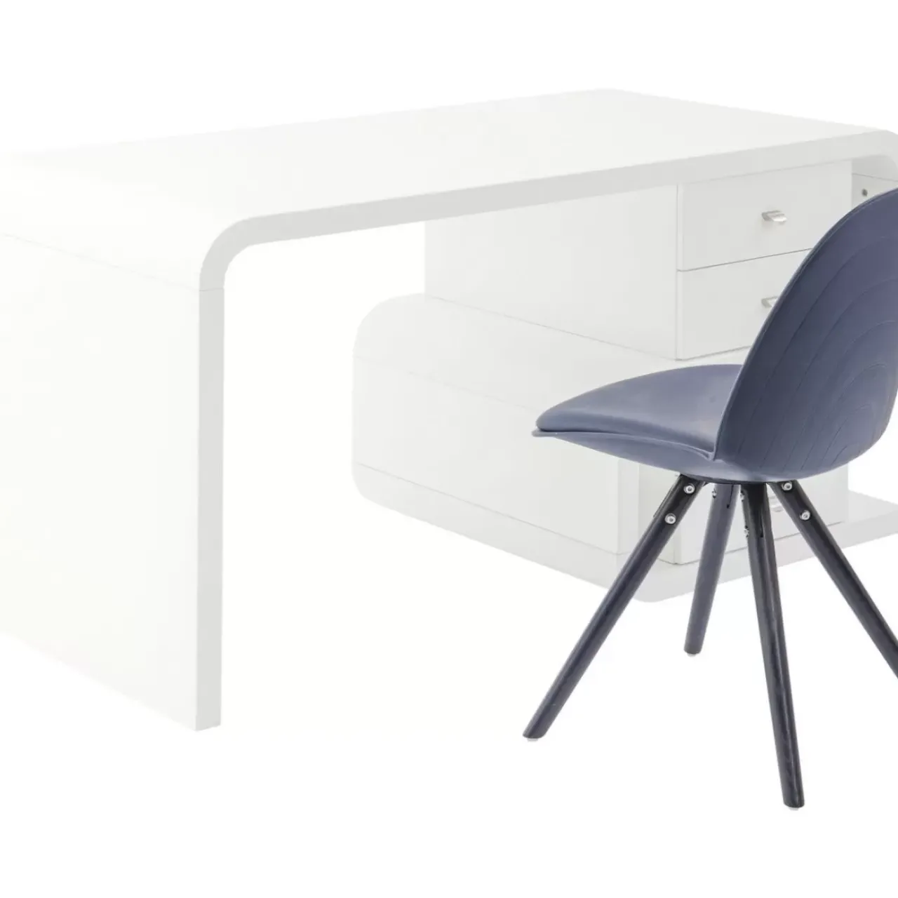 KARE Design Tische-White Club Schreibtisch Snake 150X70Cm