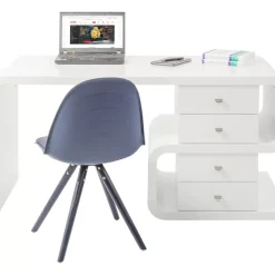 KARE Design Tische-White Club Schreibtisch Snake 150X70Cm