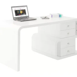 KARE Design Tische-White Club Schreibtisch Snake 150X70Cm