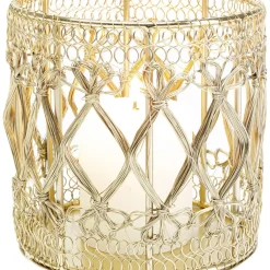 KARE Design Kerzenständer & Laternen-Windlicht Hayat Brass 15Cm