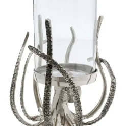 KARE Design Kerzenständer & Laternen-Windlicht Octopus Hurricane 28Cm