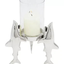 KARE Design Kerzenständer & Laternen-Windlicht Shark Family 23Cm