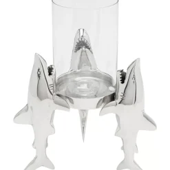 KARE Design Kerzenständer & Laternen-Windlicht Shark Family 23Cm