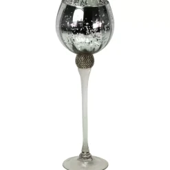 KARE Design Kerzenständer & Laternen-Windlicht Zeus Mit Strass,Silber