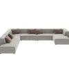 KARE Design Sofas & Couches-Wohnlandschaft Infinity Miami Grau 417Cm