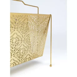 KARE Design Zeitungsständer-Zeitungsständer Basket Gold Gros