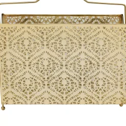 KARE Design Zeitungsständer-Zeitungsständer Basket Gold Gros